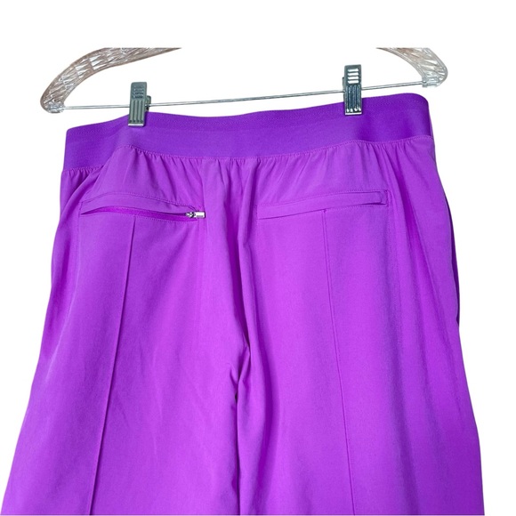ATHLETA Women Size 10 Brooklyn Heights Vienna Slim Purple Pockets Lightweight - Picture 10 of 12
